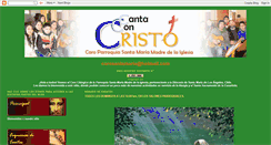 Desktop Screenshot of cantaconcristo.blogspot.com