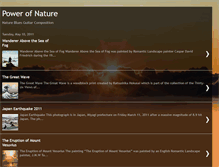 Tablet Screenshot of powernatureblog.blogspot.com
