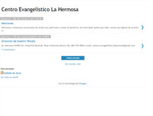 Tablet Screenshot of centro-evangelistico-la-hermosa.blogspot.com