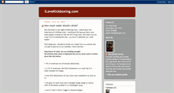 Desktop Screenshot of ilovekickboxing.blogspot.com