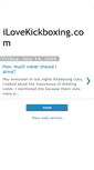 Mobile Screenshot of ilovekickboxing.blogspot.com