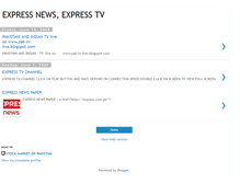 Tablet Screenshot of express-news-channel.blogspot.com
