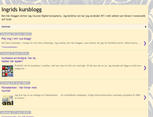 Tablet Screenshot of ingridskursblogg.blogspot.com