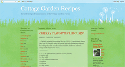 Desktop Screenshot of cottagegardenrecipes.blogspot.com