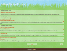 Tablet Screenshot of cottagegardenrecipes.blogspot.com