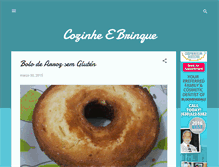 Tablet Screenshot of cozinhebrinque.blogspot.com