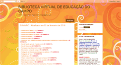 Desktop Screenshot of educacaodocampo-bibliotecavirtual.blogspot.com