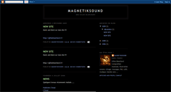 Desktop Screenshot of magnetiksound.blogspot.com