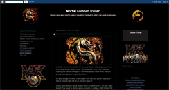 Desktop Screenshot of mortal-kombat-movie-trailer.blogspot.com