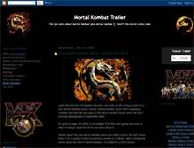 Tablet Screenshot of mortal-kombat-movie-trailer.blogspot.com