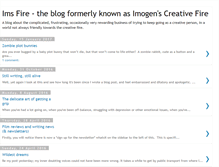 Tablet Screenshot of imogenscreativefire.blogspot.com