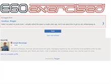 Tablet Screenshot of egoexercised.blogspot.com