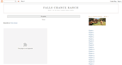 Desktop Screenshot of fallschanceranch.blogspot.com