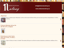 Tablet Screenshot of edicionesnalvay.blogspot.com