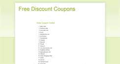 Desktop Screenshot of freediscount-coupons.blogspot.com