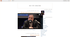 Desktop Screenshot of esundecir.blogspot.com