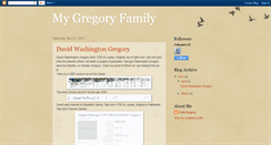 Desktop Screenshot of mygregoryfamily.blogspot.com