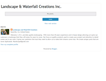 Tablet Screenshot of landscapeandwaterfallcreations.blogspot.com