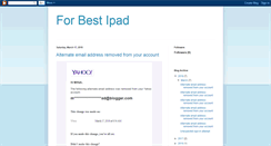 Desktop Screenshot of for-best-ipad.blogspot.com