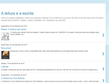 Tablet Screenshot of leituraescritaalunos.blogspot.com