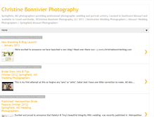 Tablet Screenshot of christinebonnivierphotography.blogspot.com