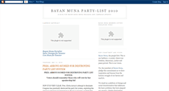 Desktop Screenshot of bayanmuna-partylist.blogspot.com