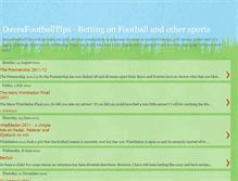 Tablet Screenshot of davesfootballtips.blogspot.com