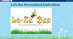 Desktop Screenshot of lazebeepersonalizedembroidery.blogspot.com