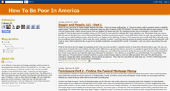 Desktop Screenshot of howtobepoorinamerica.blogspot.com