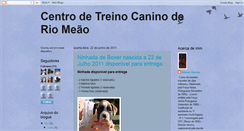 Desktop Screenshot of centrodetreinocaninoriomeao.blogspot.com