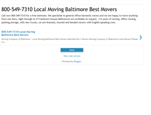 Tablet Screenshot of localmovingbaltimorebestmovers.blogspot.com