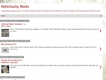 Tablet Screenshot of nolichuckyroots.blogspot.com