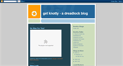 Desktop Screenshot of getknotty.blogspot.com