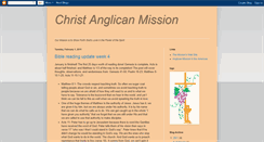 Desktop Screenshot of christanglicanmissionmillville.blogspot.com