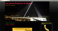 Desktop Screenshot of losjuevespoesiaenelparamo.blogspot.com