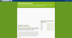 Desktop Screenshot of housemusicreview.blogspot.com