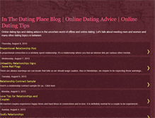 Tablet Screenshot of inthedatingplace.blogspot.com