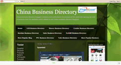 Desktop Screenshot of chinabusinessdirectory.blogspot.com