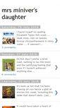 Mobile Screenshot of mrsminiversdaughter.blogspot.com