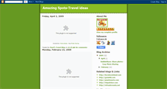 Desktop Screenshot of amazingtravelsites.blogspot.com