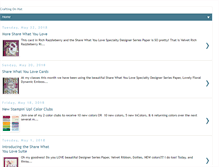 Tablet Screenshot of craftingonhat.blogspot.com