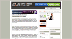 Desktop Screenshot of liriklaguindonesia28.blogspot.com