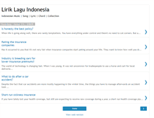 Tablet Screenshot of liriklaguindonesia28.blogspot.com