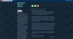 Desktop Screenshot of minnesotablogforchoice.blogspot.com