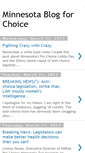 Mobile Screenshot of minnesotablogforchoice.blogspot.com