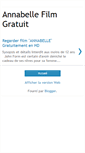 Mobile Screenshot of annabellefilm.blogspot.com