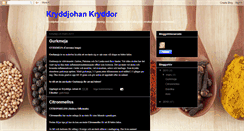 Desktop Screenshot of kryddjohan.blogspot.com