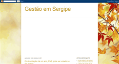 Desktop Screenshot of gestaoemsergipe.blogspot.com