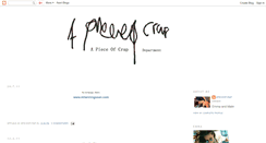 Desktop Screenshot of apieceofcrapdepartment.blogspot.com
