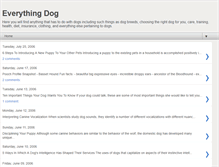 Tablet Screenshot of everything-dog.blogspot.com